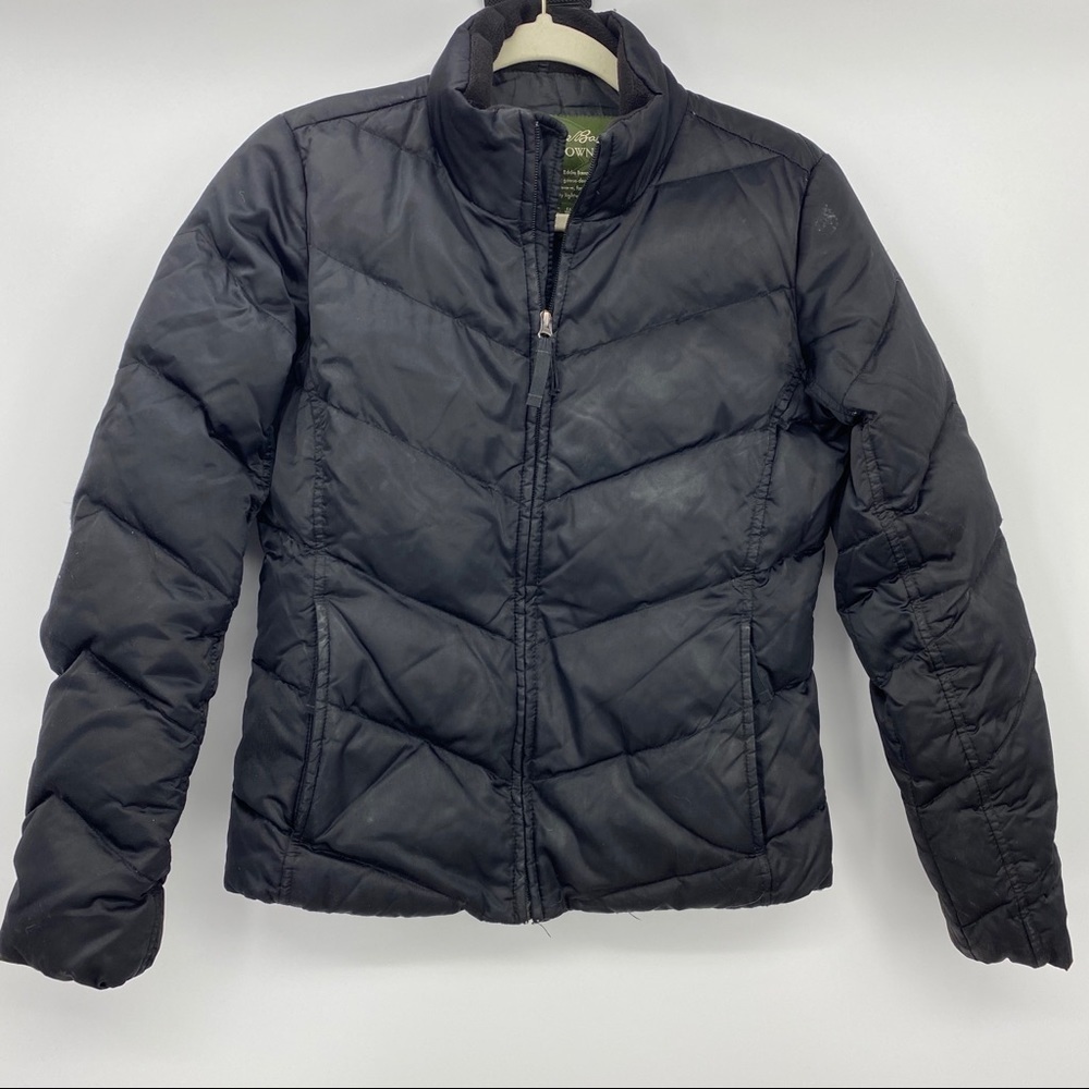 Eddie Bauer black down puffer jacket S